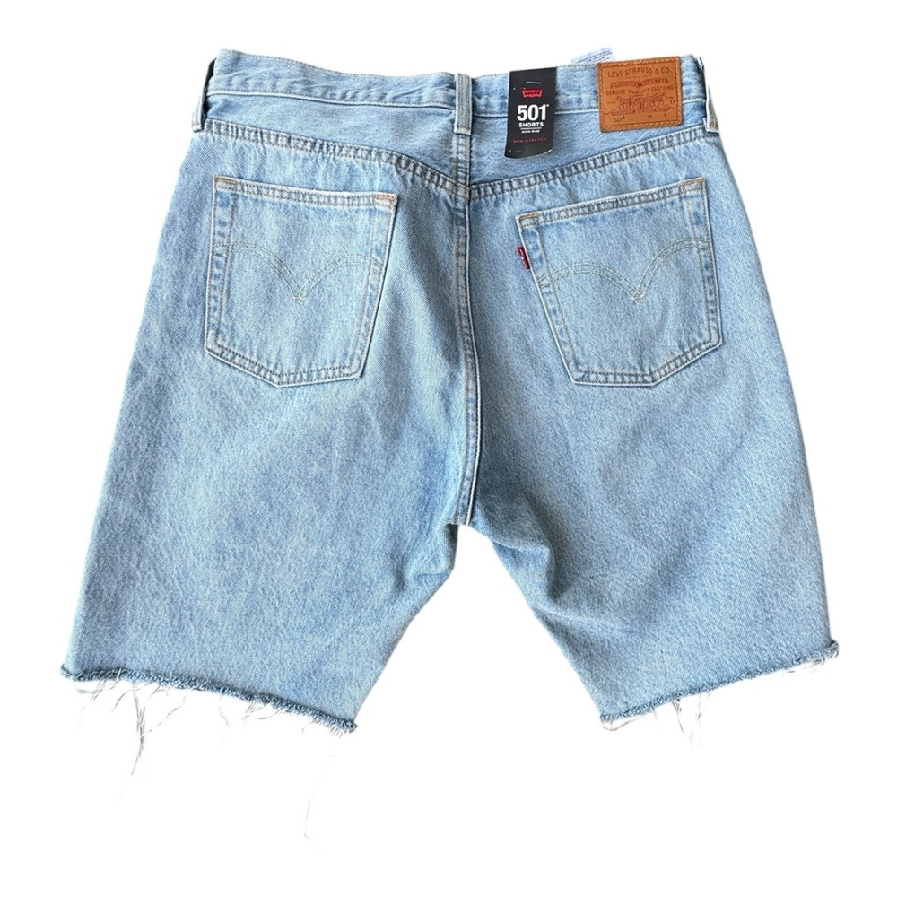🩳 Levi's Blue Distressed Jean Shorts Cut-Off Style 501 High Rise Womens Size 32